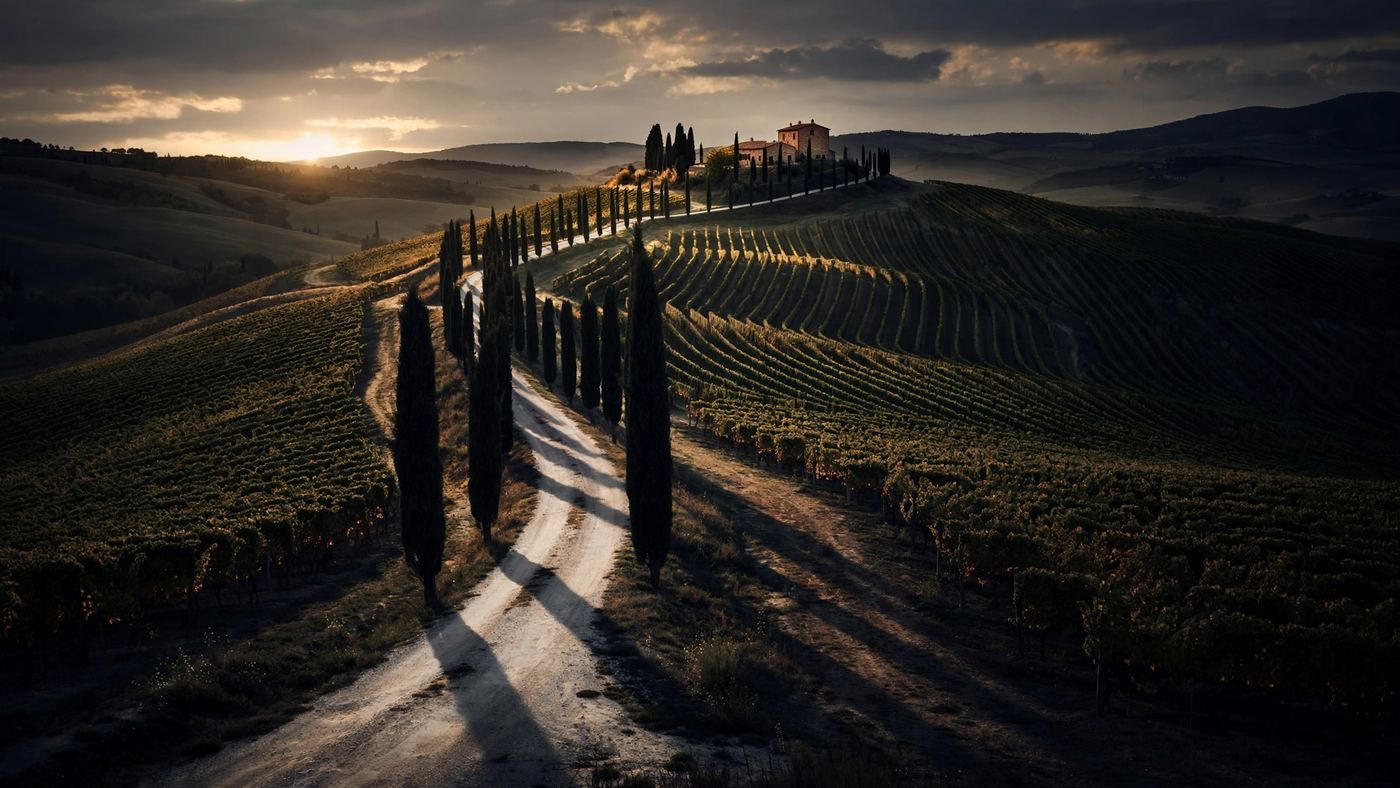 Tuscany, Italy — editorial wine landscape photography