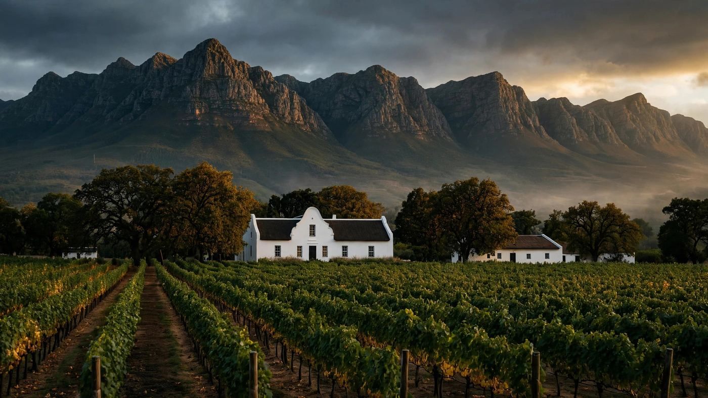 Stellenbosch, South Africa — editorial wine landscape photography